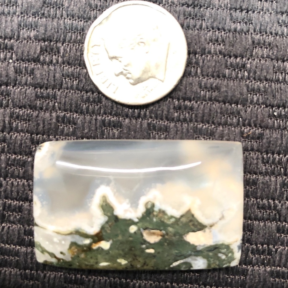 Landscape Scene Agate Rectangle Polish - image 1